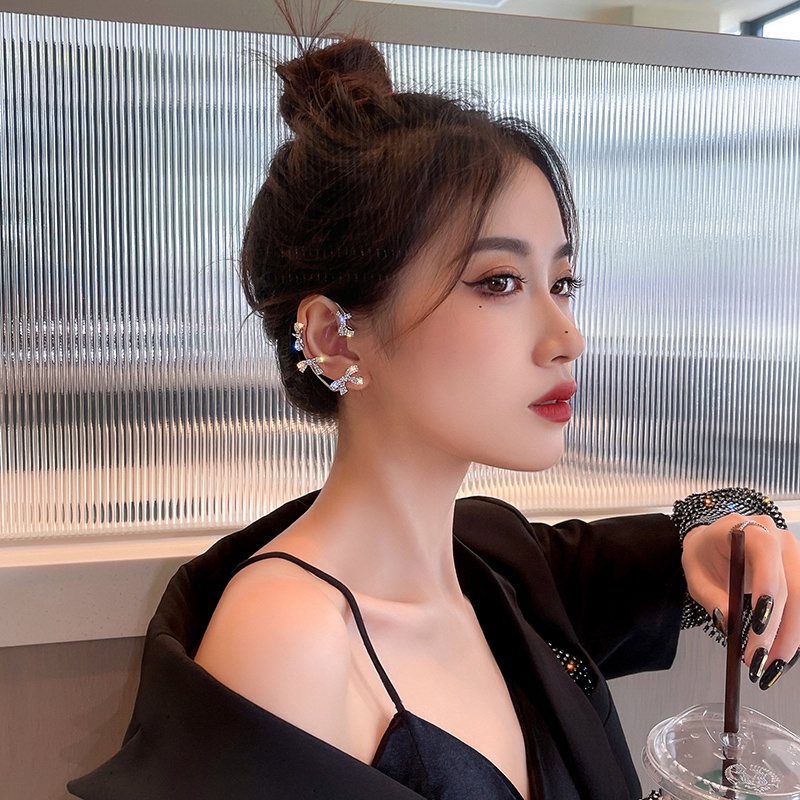 Khuyên Tai Hình Nơ Không Xỏ Lỗ Cao Cấp Phong Cách Hàn Quốc Mới Dành Cho Bạn Nữ