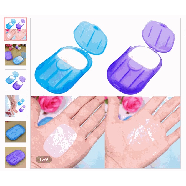 Hộp Đựng Xà Phòng Giấy Mini Tiện Lợi Khi Đi Du Lịch