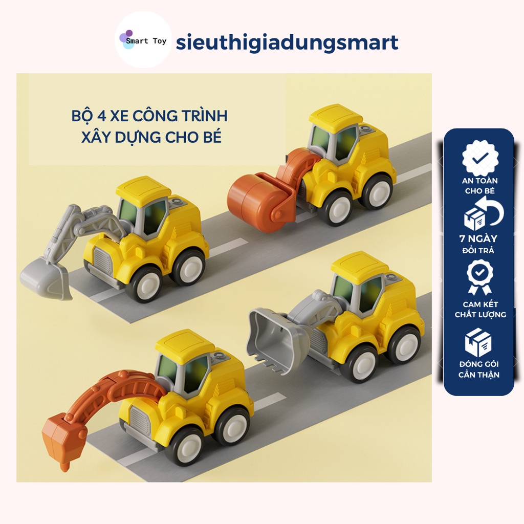 Đồ Chơi Xe Công Trình Xây Dựng Cho Bé
