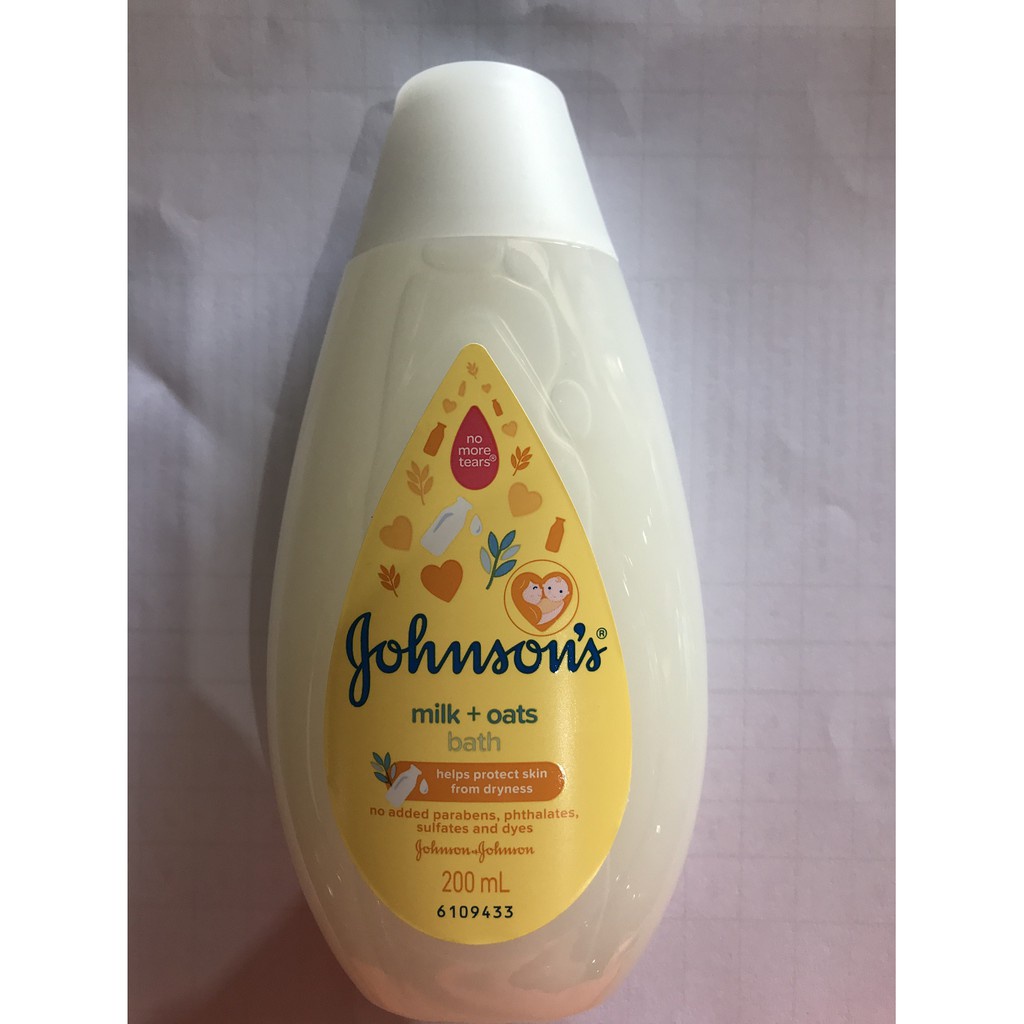 Sữa Tắm Chứa Sữa Và Yến Mạch Johnson's Baby 200ml