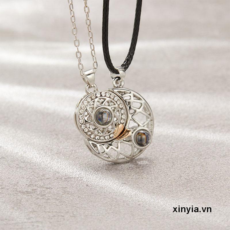 Vòng cổ mặt trăng và mặt trời thời trang cho cặp đôi