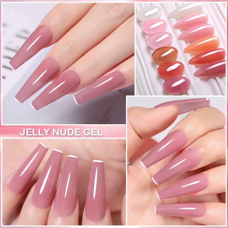 Sơn móng tay BORN PRETTY dạng Gel UV thể tích 7ml nhiều màu sắc Sơn móng tay màu hồng thạch