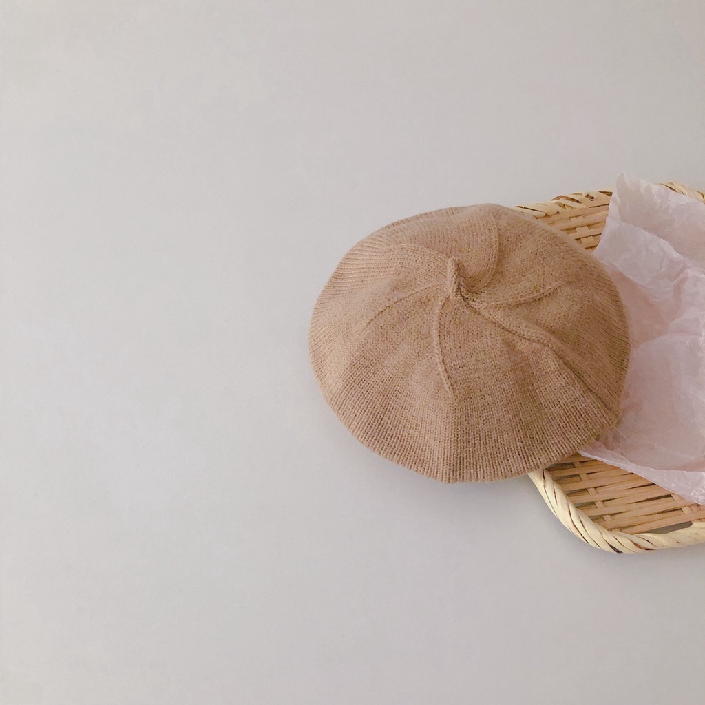 Mũ Nồi Đan Len Màu Sắc Ngọt Ngào Thời Trang Mùa Thu Cho Bé Gái