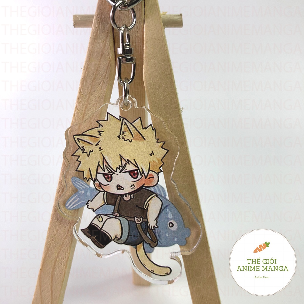 ( Mica trong acrylic ) Móc khóa IN HÌNH BOKU NO HERO ACADEMIA HỌC VIỆN ANH HÙNG ver BABY MỪNG NĂM MỚI anime chibi
