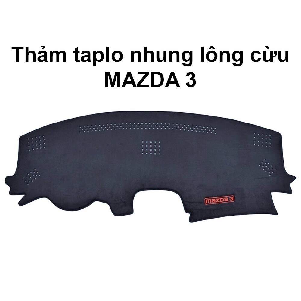 Thảm taplo chống nóng ô tô Mazda 3 2015-2019, thảm taplo nhung mịn. Hàng đẹp xuất sắc