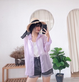Áo cổ đức voan mỏng