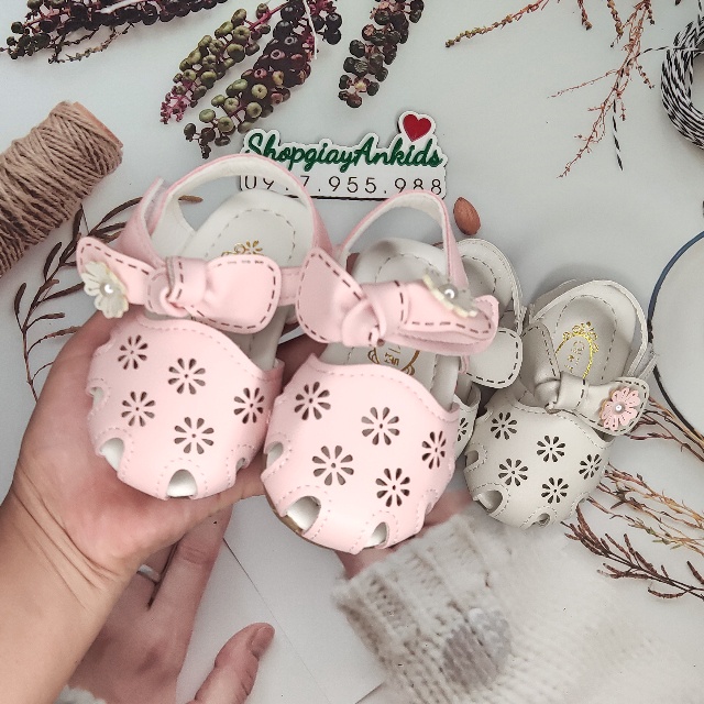 Dép cho bé gái tập đi, sandal rọ cho bé gái 6 tháng đến 18 tháng
