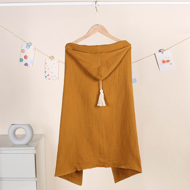 Mojito Khăn Tắm Cotton Muslin 4 Lớp Có Mũ Trùm Cho Bé