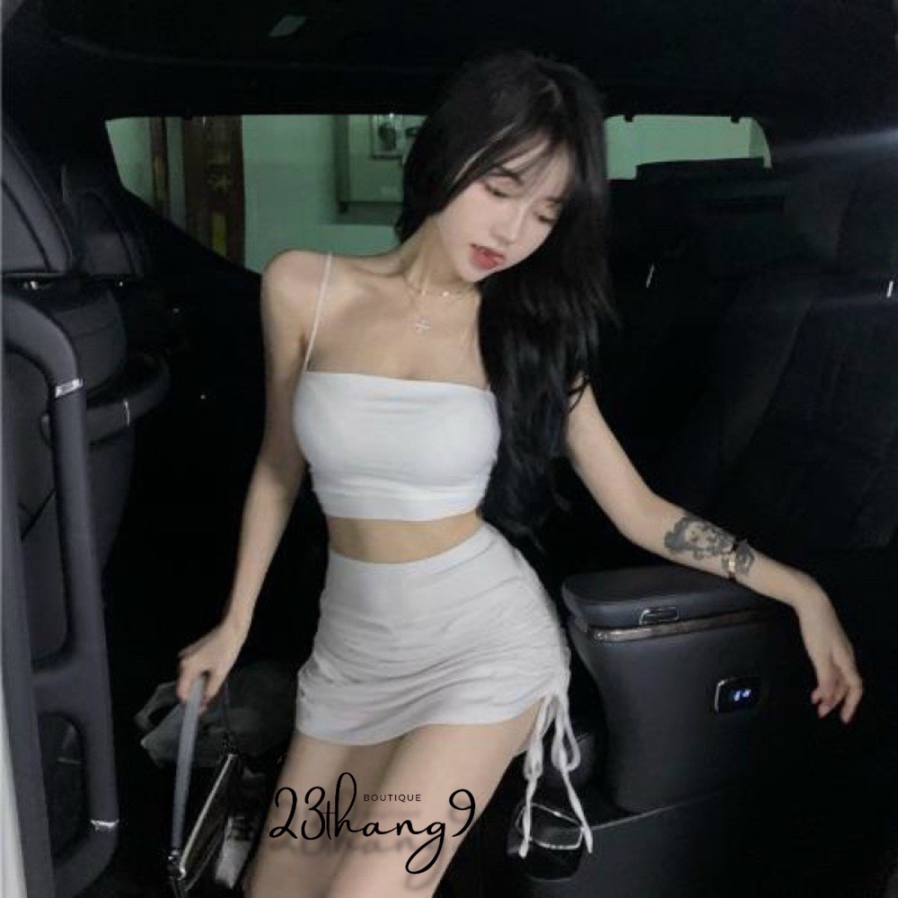 Quần đùi nữ dây rút quần short nữ cạp chun chất thun cao cấp dáng ôm sexy mặc nhà tập gym đi chơi đi biển 23thang9
