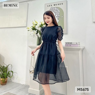 Đầm tay nhún rút eo BEMINE M5675