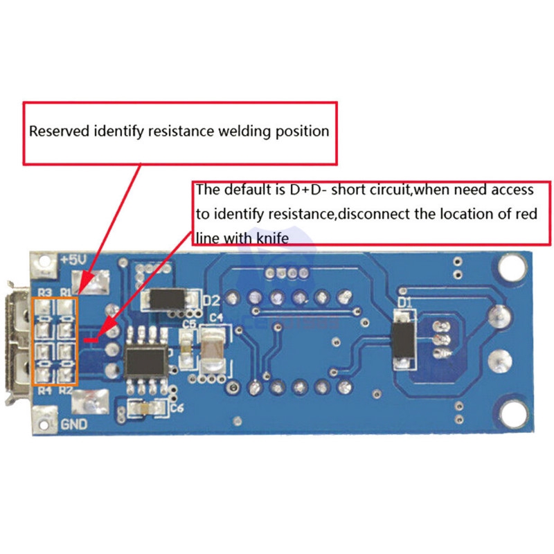 Mô đun giảm điện áp 4.5-40v xuống 5v 2a có cổng USB màn hình và đèn led