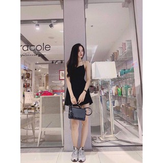 Đầm xòe hai dây chéo lưng dễ thương ( có mút ngực)