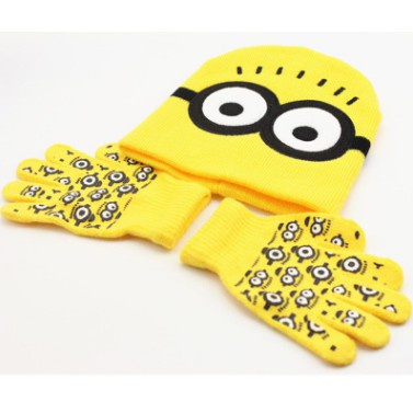 Set mũ len găng tay siêu nhân, minion