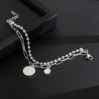 Vòng tay nữ cá tính 2 dây lắc tay Unisex