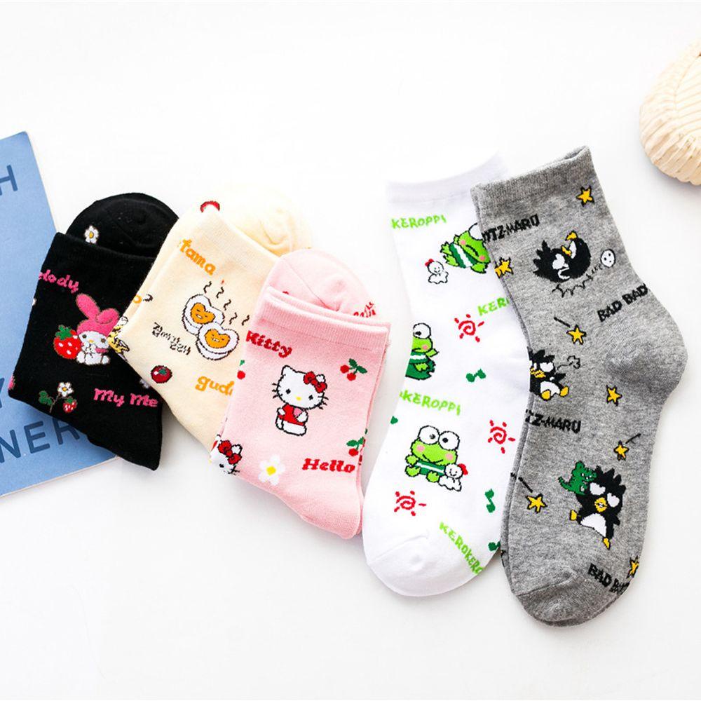 Vớ Cotton In Họa Tiết Hoạt Hình Dễ Thương Thời Trang Cho Nữ