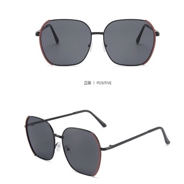 Kính mát gọng vuông không viền phong cách Âu Mỹ thời trang cho nữ