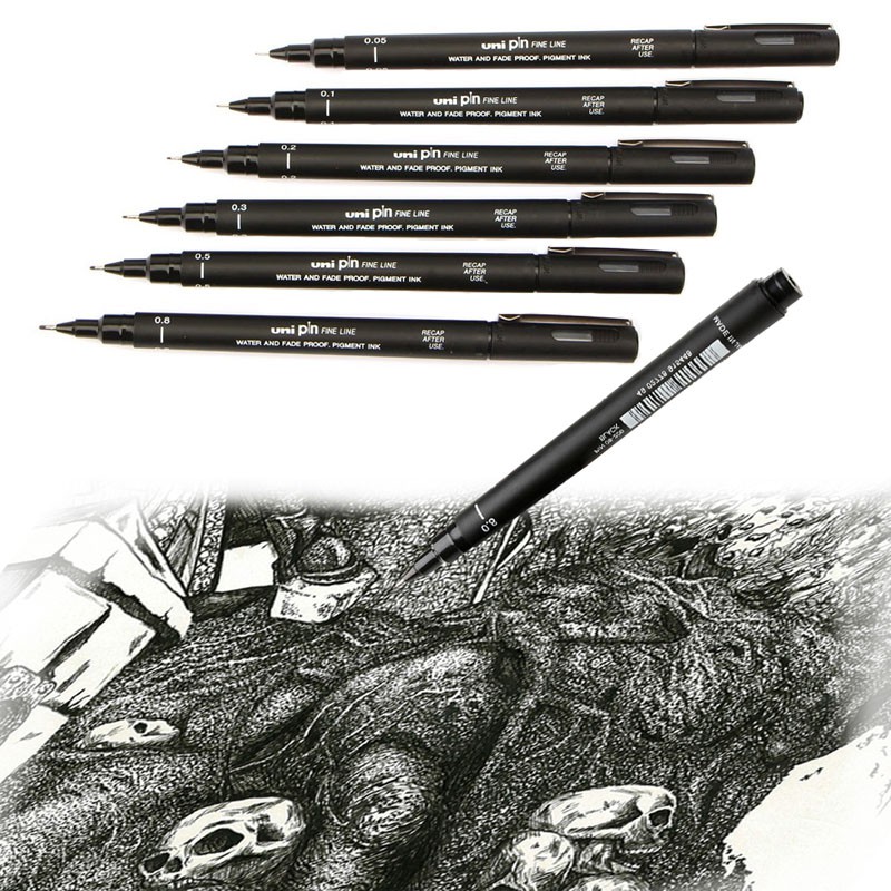 1 Bút Vẽ Uni Pin Siêu Mịn 005