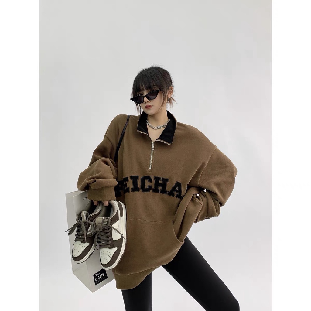 Áo Nỉ Hoodie Polo Oversize FEICHAI, Áo Hoodie Kiểu Dáng Mới Nhất Mùa Đông 2022 𝘽𝙮.𝘾𝙖𝙢𝙘𝙖𝙢