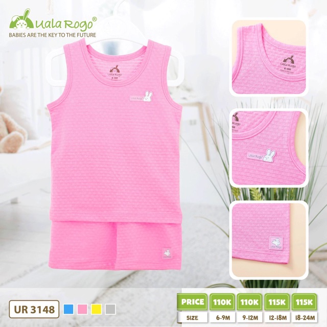 [SALE SỐC - RẺ VÔ ĐỊCH] bộ uala sát nách cotton thủng cho bé