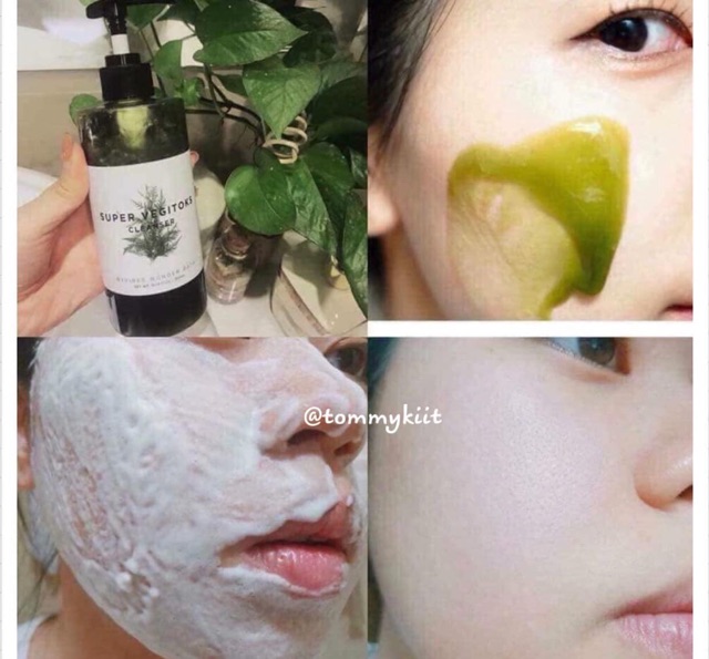 🥑🍒Sữa rửa mặt rau củ Super Vegitok Cleanser