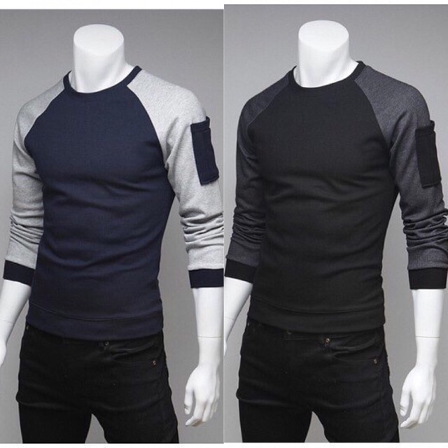 Áo thun nam dài tay Thu Đông phối thời trang - mịn đẹp - cá tính ATDT001 (9 mẫu) | BigBuy360 - bigbuy360.vn