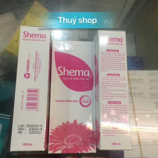 Dung dịch vệ sinh shema hồng 100ml