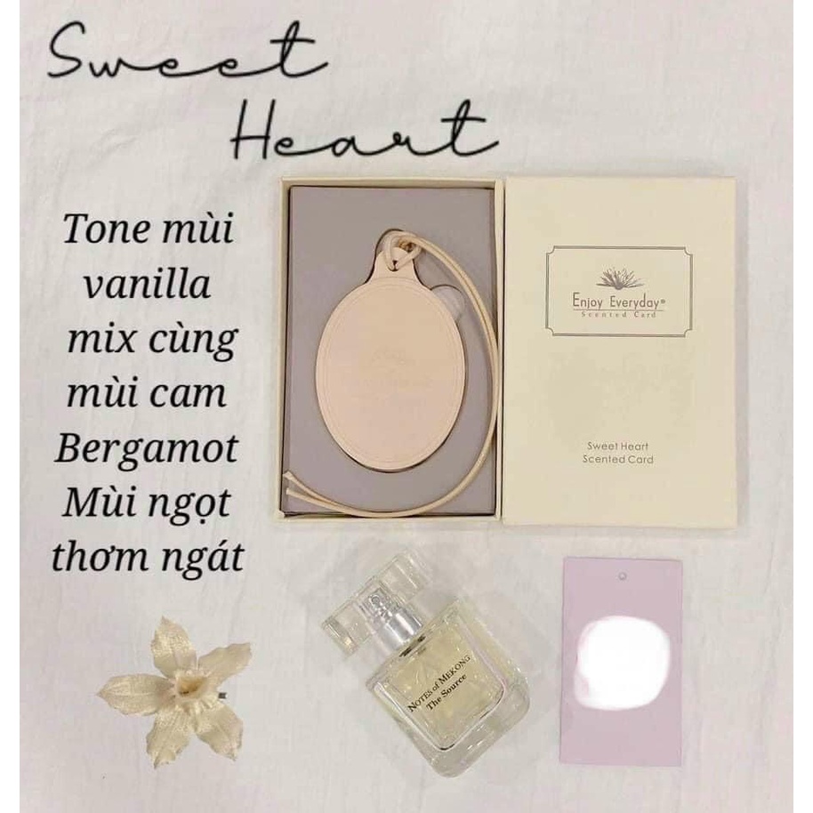 (CHÍNH HÃNG) Nước Hoa Sáp Thơm Enjoy Everyday Scented Card Treo Oto, Nhà Vệ Sinh Tủ Quần Áo