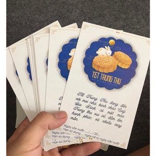Thiệp tết trung thu để hộp bánh trung thu