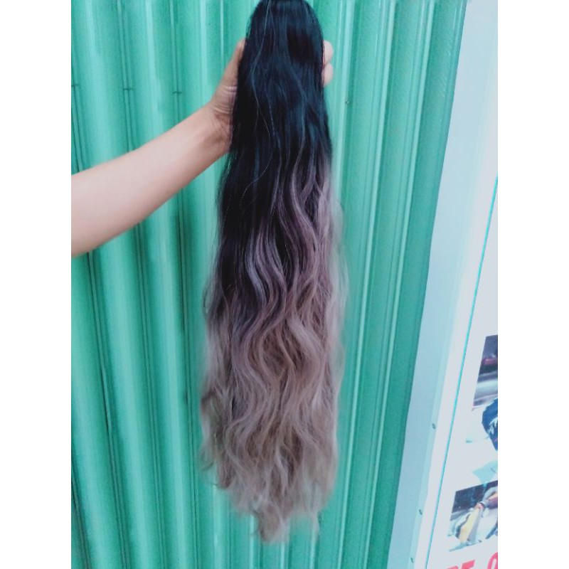 tóc giả ngậm dáng sóng omprere