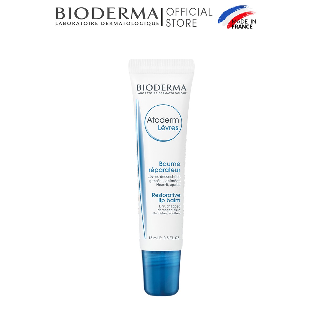 Sáp Dưỡng môi khô nứt nẻ, tổn thương Bioderma Atoderm Levres Baume - 15ml | BigBuy360 - bigbuy360.vn