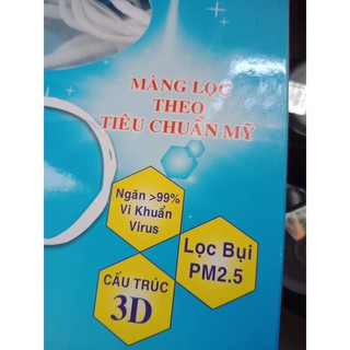 1 hộp Khẩu trang 3D Hafapro