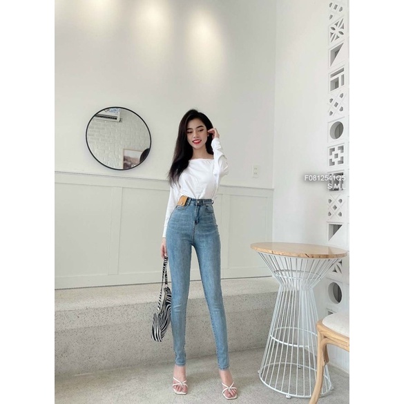 Quần jeans lưng cao
