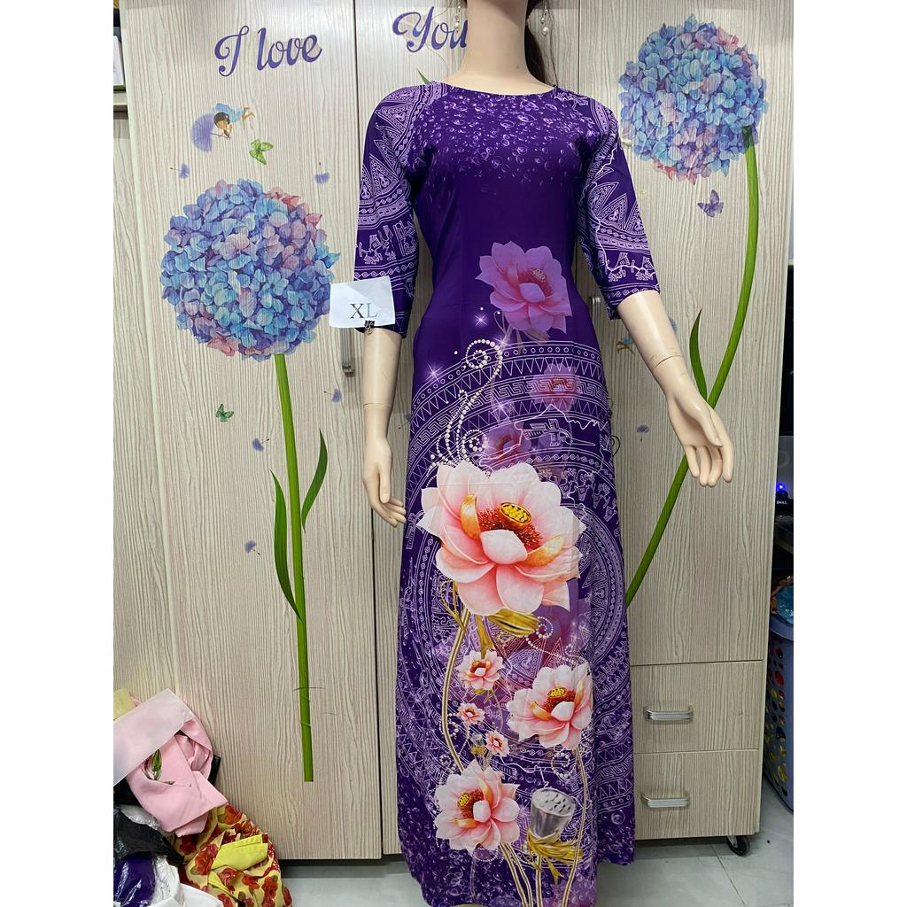 🥼🎗💎Aó dài đẹp size XL, chất vải lụa đẹp co  giãn nhẹ