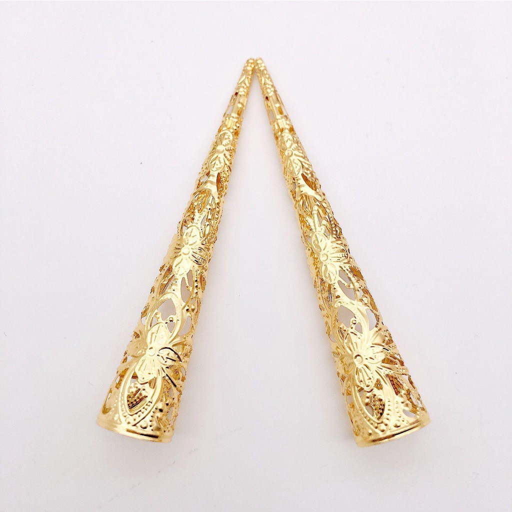 Set 5 nhẫn đeo khớp ngón tay họa tiết hoa phong cách Trung Hoa cổ điển thời trang