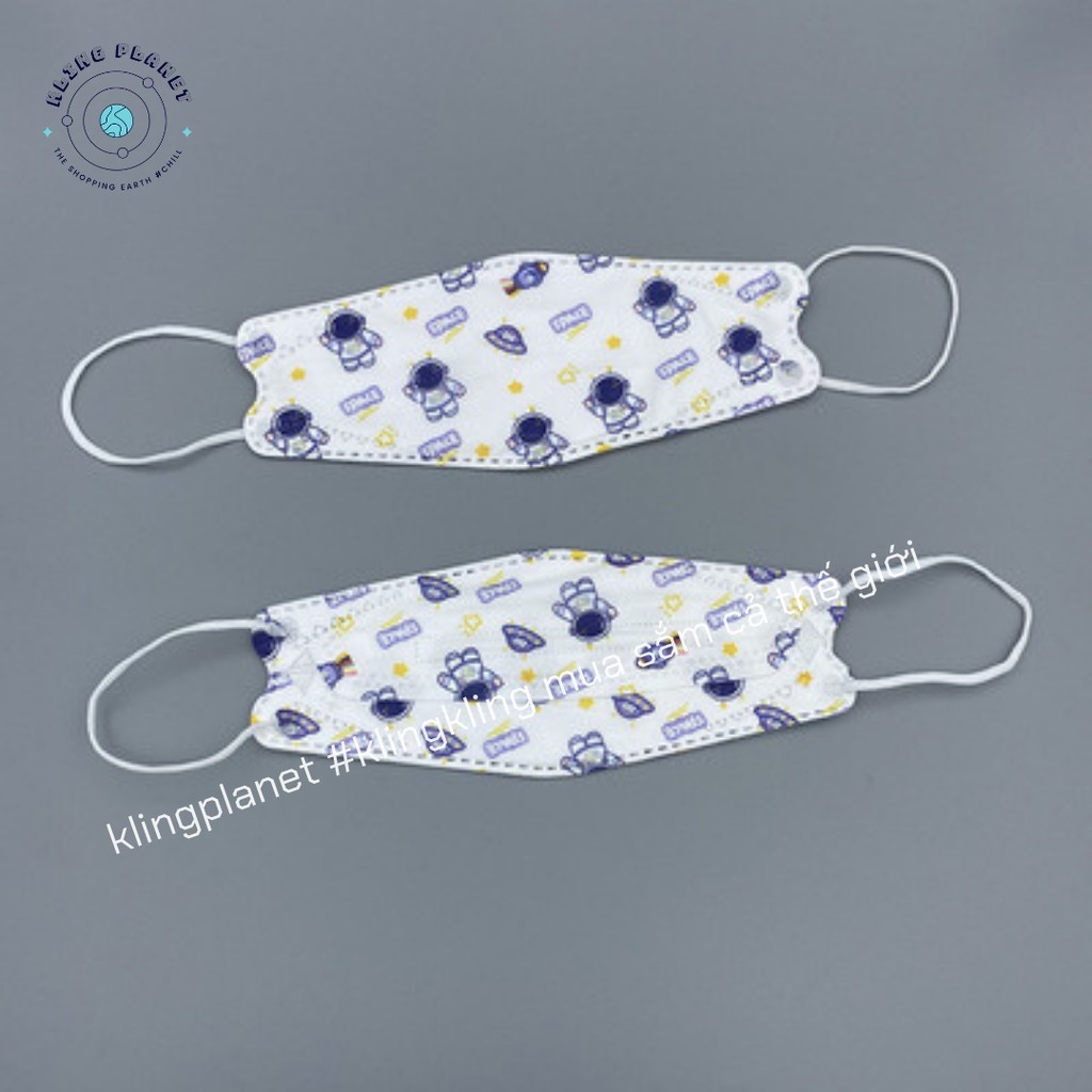 [Nhiều mẫu] Set 10 chiếc Khẩu trang 3D diện Tết Phi hành gia du hành vũ trụ Chú gấu xinh xắn nhiều màu cute