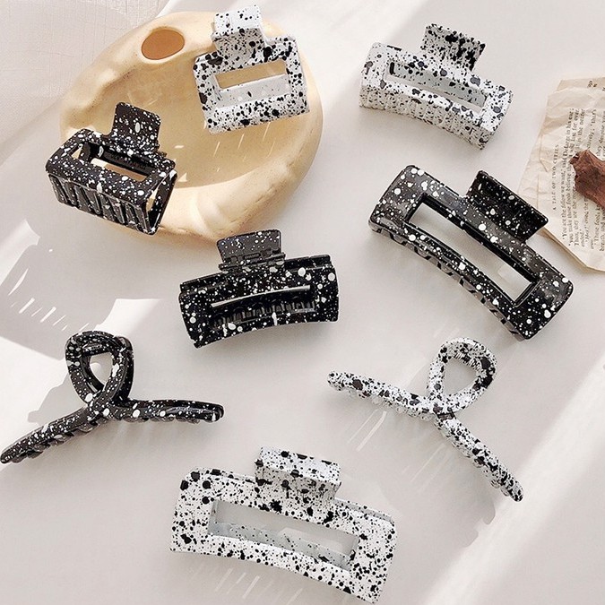 Kẹp tóc acrylic đơn giản thời trang Hàn Quốc dễ thương dễ phối đồ