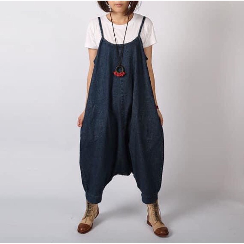 Đầm yếm jean, jump chất chơi freesize
