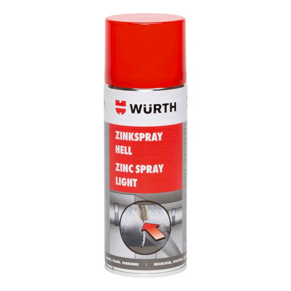 Wurth Chất Mạ Kẽm Màu Sáng Zinc Spray Light 400Ml