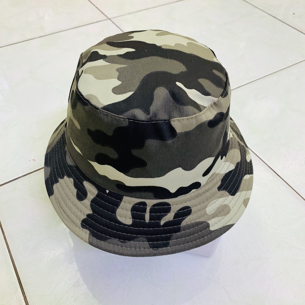 Nón Bucket Lính Camo Nam Nữ Nón Tai Bèo Vải Kaki Mịn Form Chuẩn Đẹp, Mũ Tai Bèo Lính Cá Tính