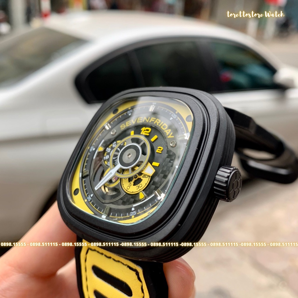 Đồng Hồ Nam  - Automatic - Hộp Gỗ, Sách, Thẻ Bảo Hành 2 năm , Khăn, Dây Cao Su Cao Cấp Tặng Kèm