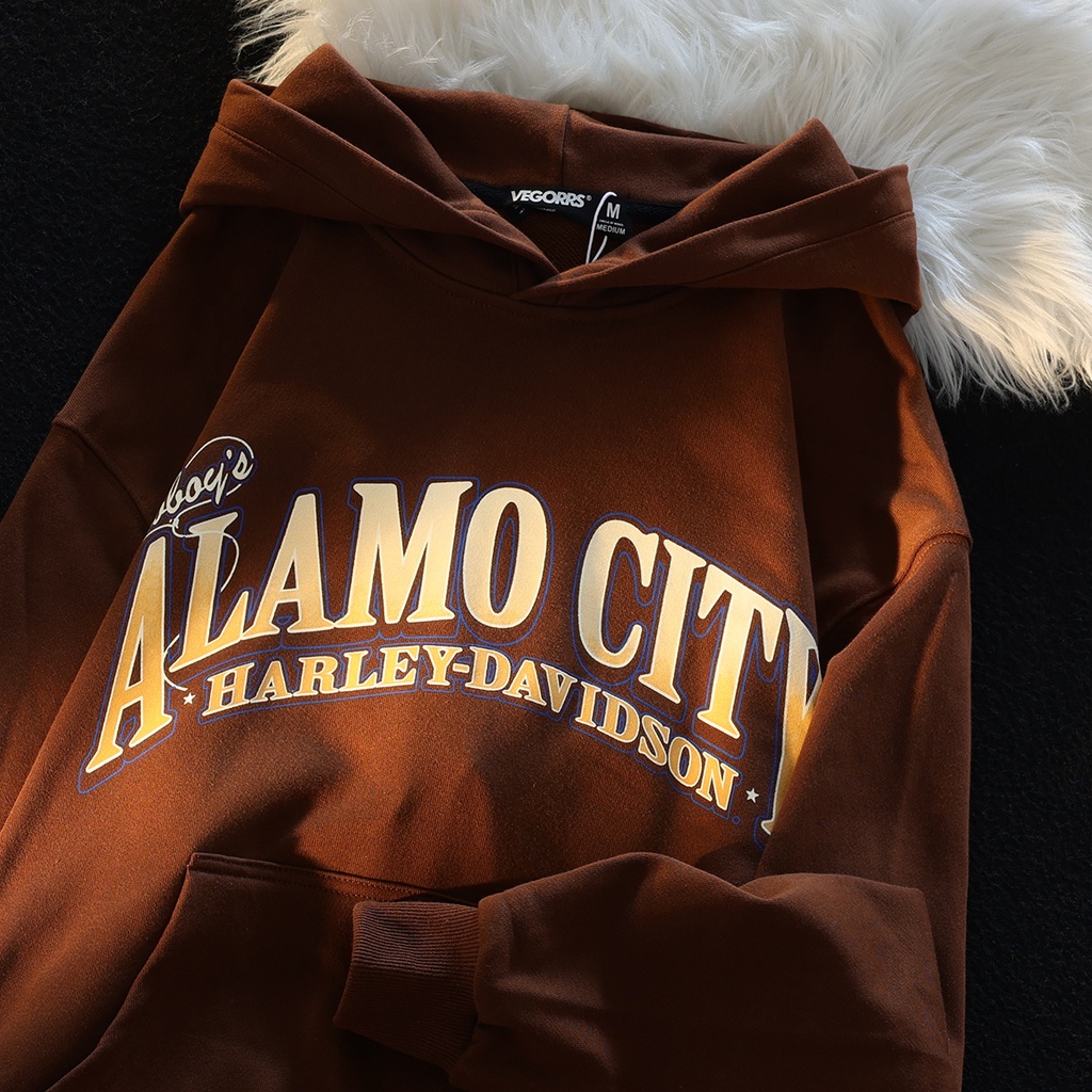 NRVP Áo Hoodie Tay Dài Oversize In Họa Tiết Phong Cách Hàn Quốc Kiểu Mới Cho Nam / Nữ