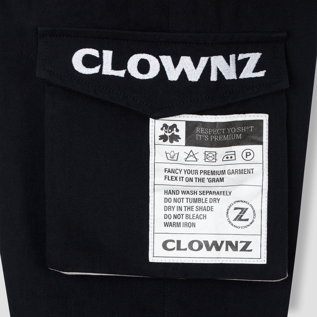 Quần dài local brand Clownz Jogger Cargo form ống rộng, dáng unisex