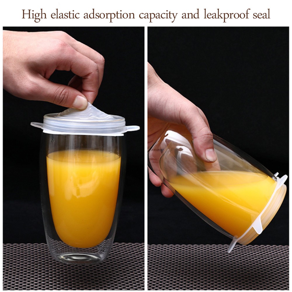 Bộ 6 Nắp Silicon Đậy Tô Chén Bảo Quản Thực Phẩm 365 Độ