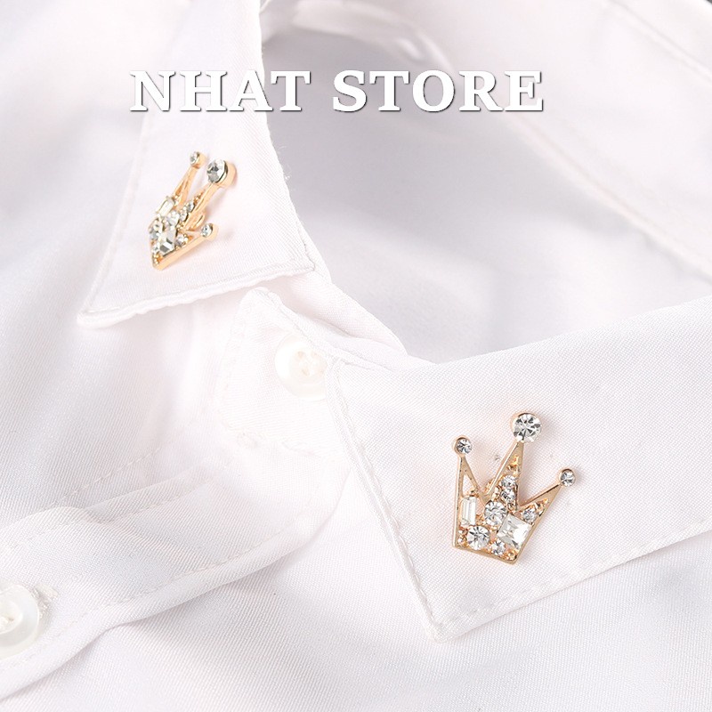 Cài Áo Vest Thời Trang Nam Nữ Hình Vương Miện Mini Siêu Dễ Thương