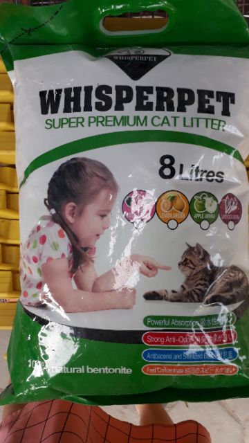 Cat vệ sinh cho mèo chính hãng wisper 8 lit