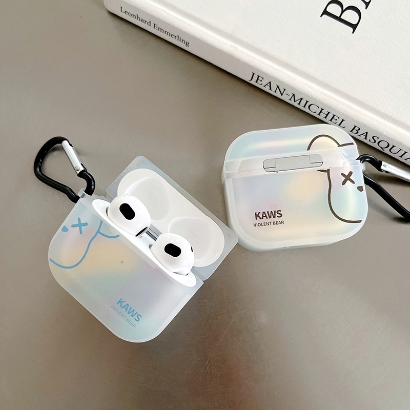Vỏ Bảo Vệ Hộp Sạc Tai Nghe Bluetooth AirPods 1 / 2 / Pro / 3 Hình Gấu Violent Chất Lượng Cao