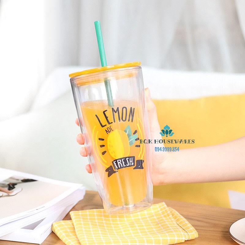 [ LOCK&LOCK ] Ly Nhựa Có Ống Hút Lock&Lock 750ml HAP507 HAP509 | BigBuy360 - bigbuy360.vn