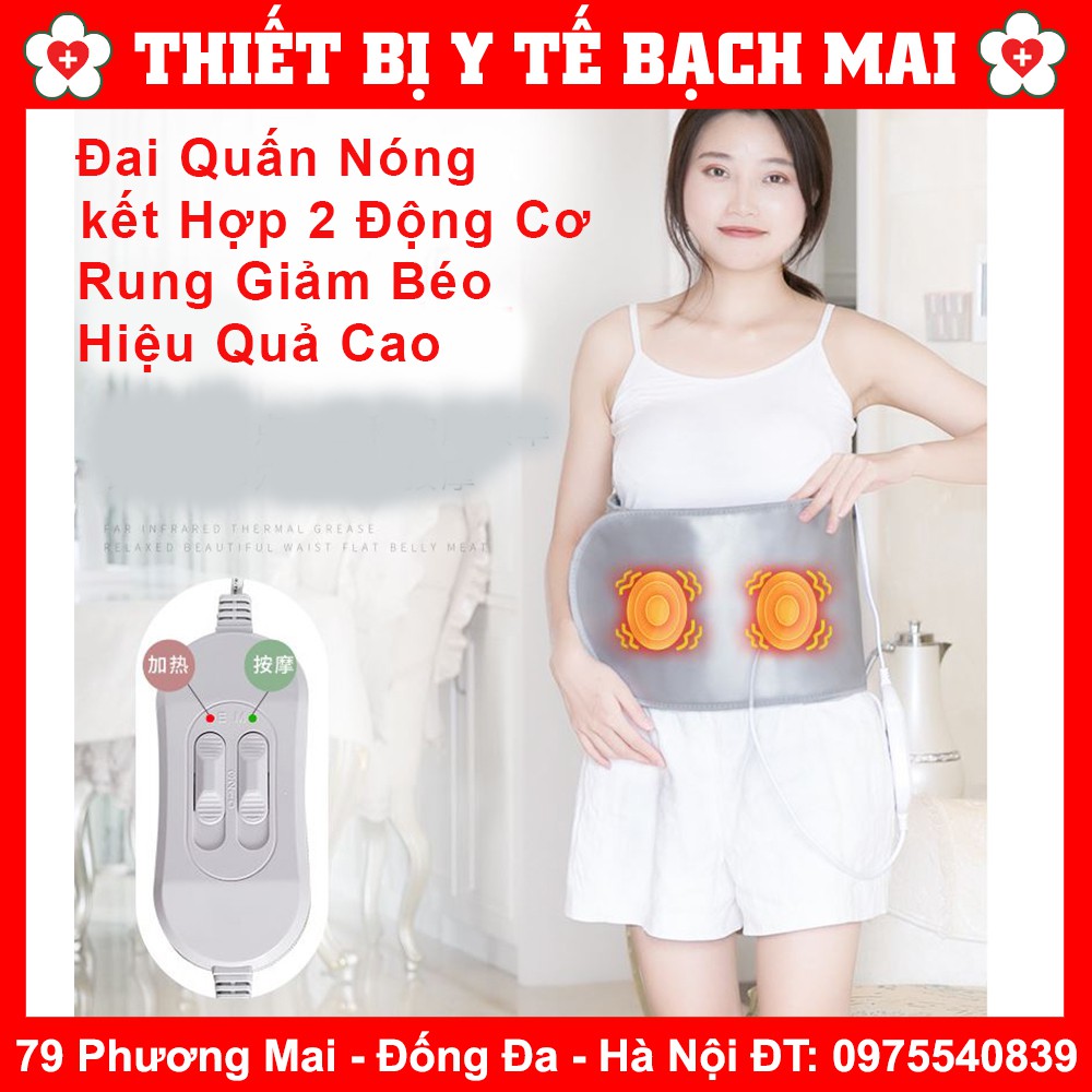 Đai Quấn Nóng Kết Hợp Rung Massage 3 Cấp Độ, Dùng Trong Giảm Béo