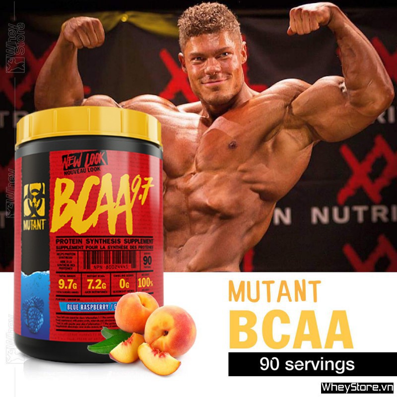 MUTANT BCAA 9.7 thực phẩm cao cấp bổ sung tằng sức bền cho GYMMER tập GYM 30 lần dùng.