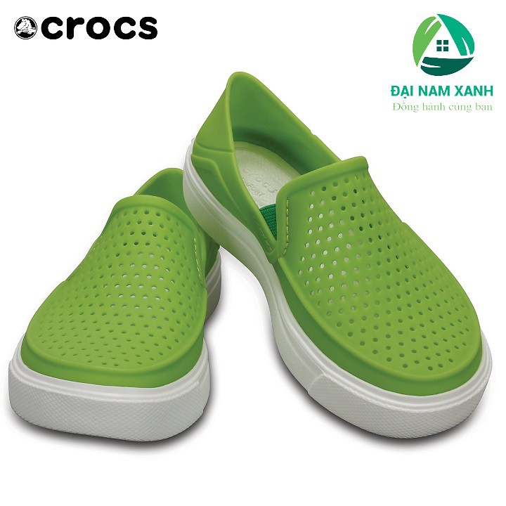 Giày Crocs Trẻ Em CitiLane Roka Slip-On (màu Volt Green)